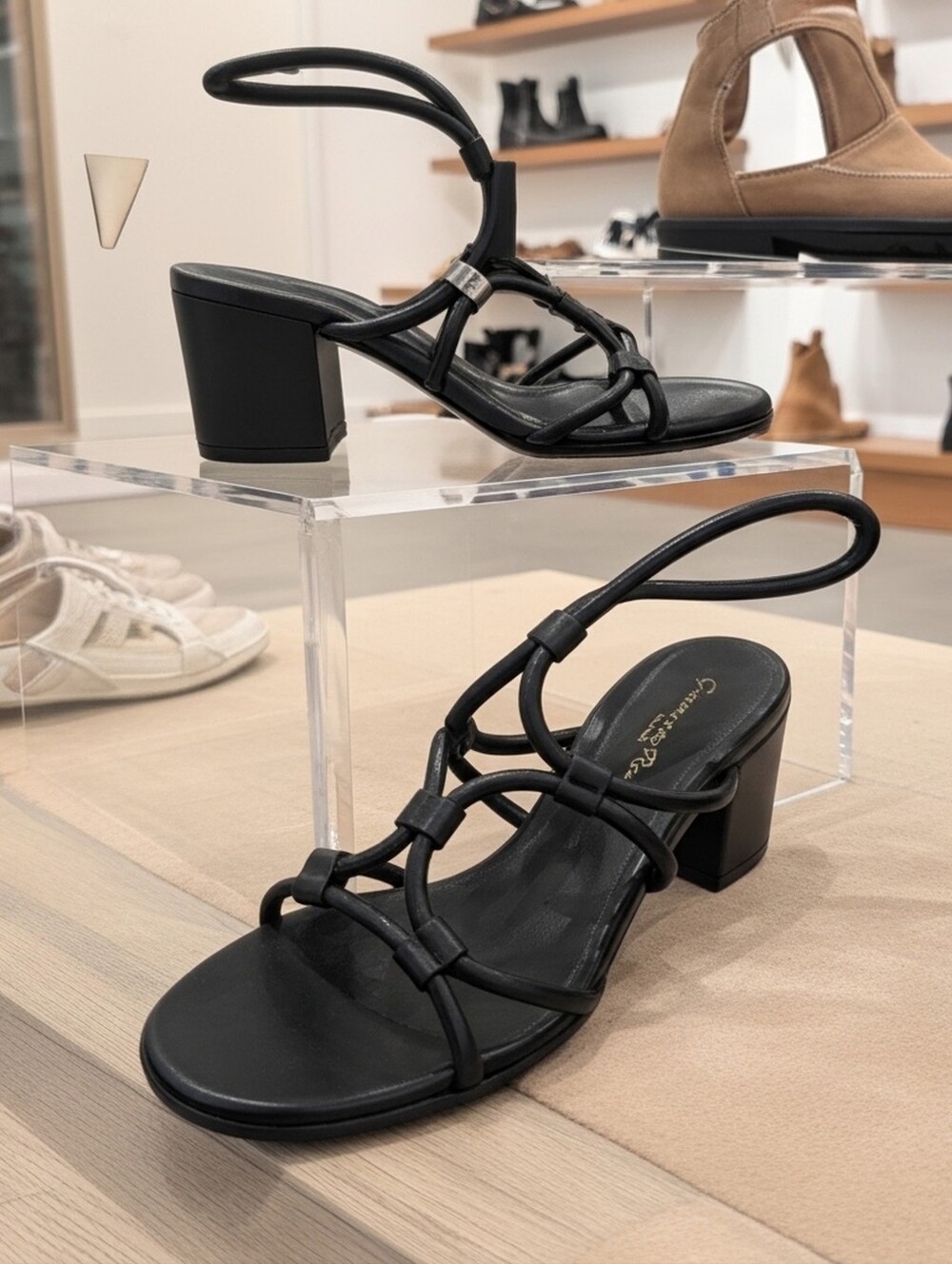 Gianvito Rossi 85mm Gianvito Leather Block Heel Sandals Women's $1100